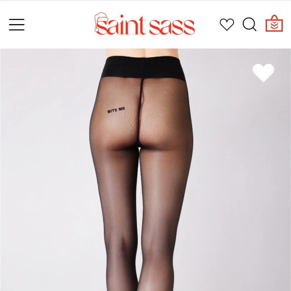 Saint Sass “Bite Me” tights size L